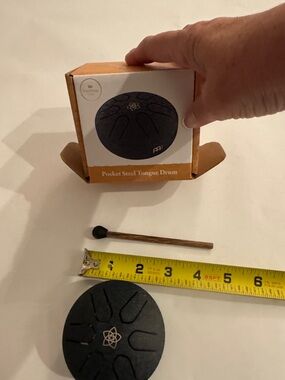 NEW in box…MINI Pocket Steel Tongue Drum - Black
